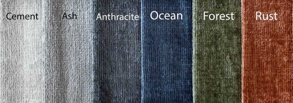 Bellax velur rideaux cloison échantillon d'échelle