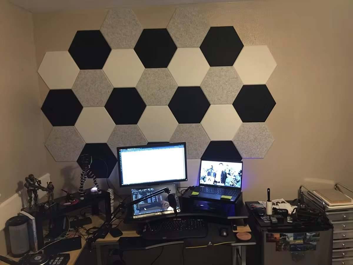 Bilnora Hexagonal panneau pour réduire les nuisances sonores dans les espaces de travail
