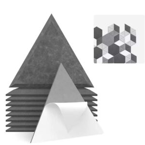 Bilnora Triangulaire panneaux anti-bruit intérieur en feutre extra dense 50x50x0,9cm