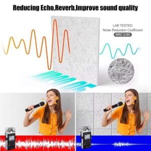 Bilnora panneau mural acoustique en feutre extra dense avec une excellente absorption acoustique