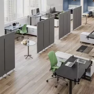 Cloisons de bureau et séparateurs de table acoustiques