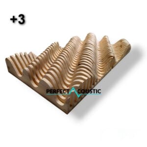 Diffuseur acoustique paramétrique en couleur naturelle, code +3