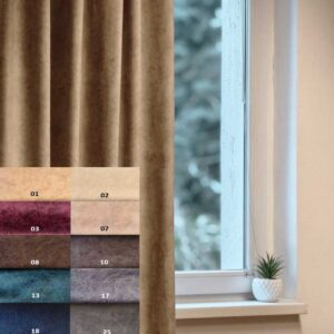 Rideau isolant thermique sur mesure Ditto avec différentes options de couleurs