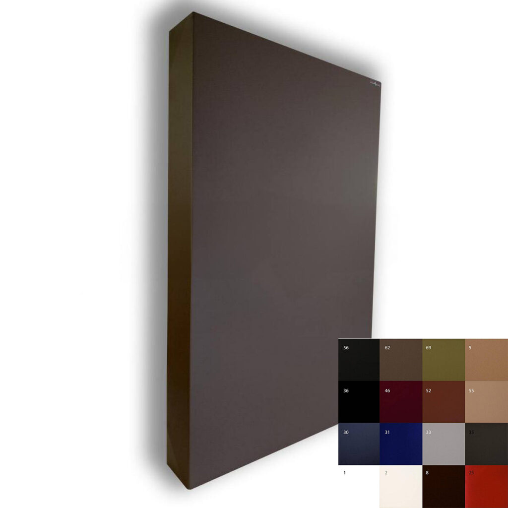 Élément acoustique avec double membrane en bois