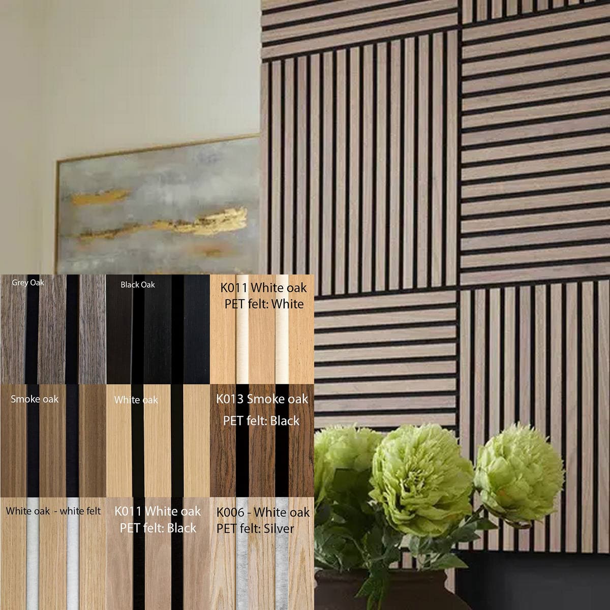 FREJA Decoration acoustique 59x59x2,2cm