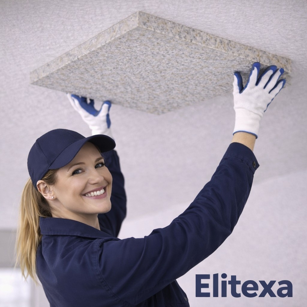 Isolation phonique pour plafond 100 × 50 × 2–4 cm pour une rénovation acoustique discrète et efficace - Cette image est une illustration.