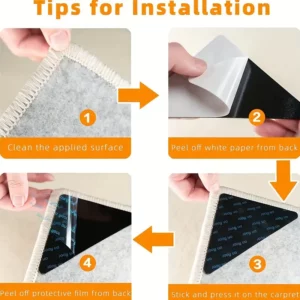 L'adhésif antidérapant triangulaire de 10,5x7,5x7,5 cm