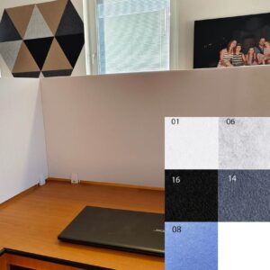 Panneau absorbant acoustique de table Bilnora - 60x60x1,2 cm