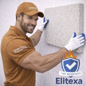 Panneau insonorisant Elitexa ignifugé de 2 cm