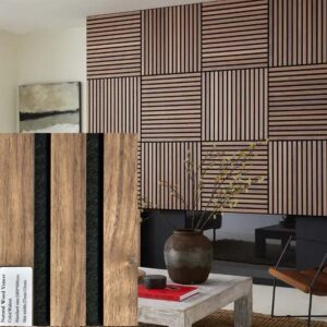 Panneaux acoustiques studio 200x60x2,2cm. Walnut