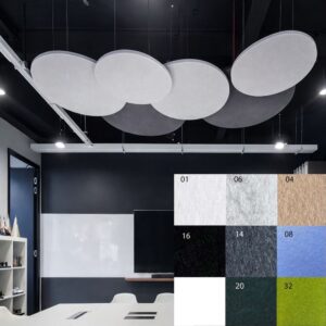 Panneaux de plafond de type Bilnora à absorption acoustique