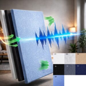 Panneaux d'insonorisation Bilnora en feutre extra-dense pour murs - 120 x 60 x 1,2 cm