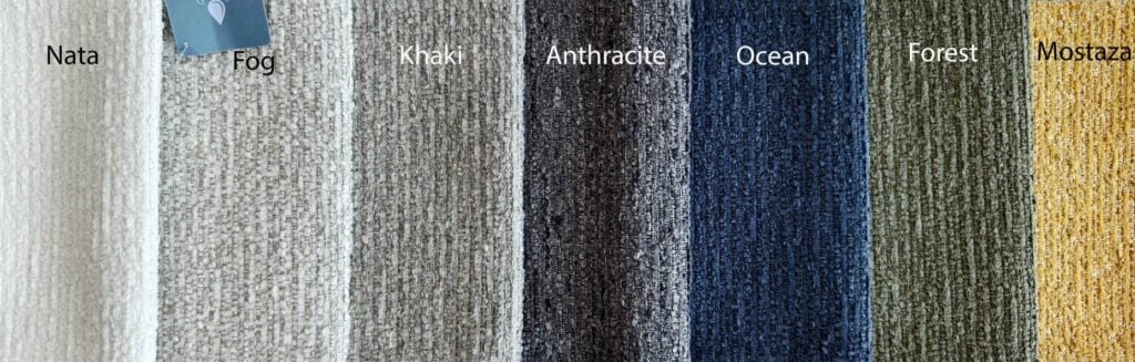 Présentation de la gamme de couleurs Cannes à motifs Rideau occultant thermiques