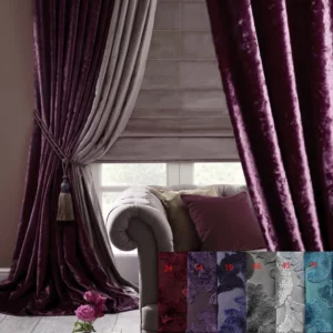 Rideaux acoustiques en velours Rosa - (avec et sans motif) 2