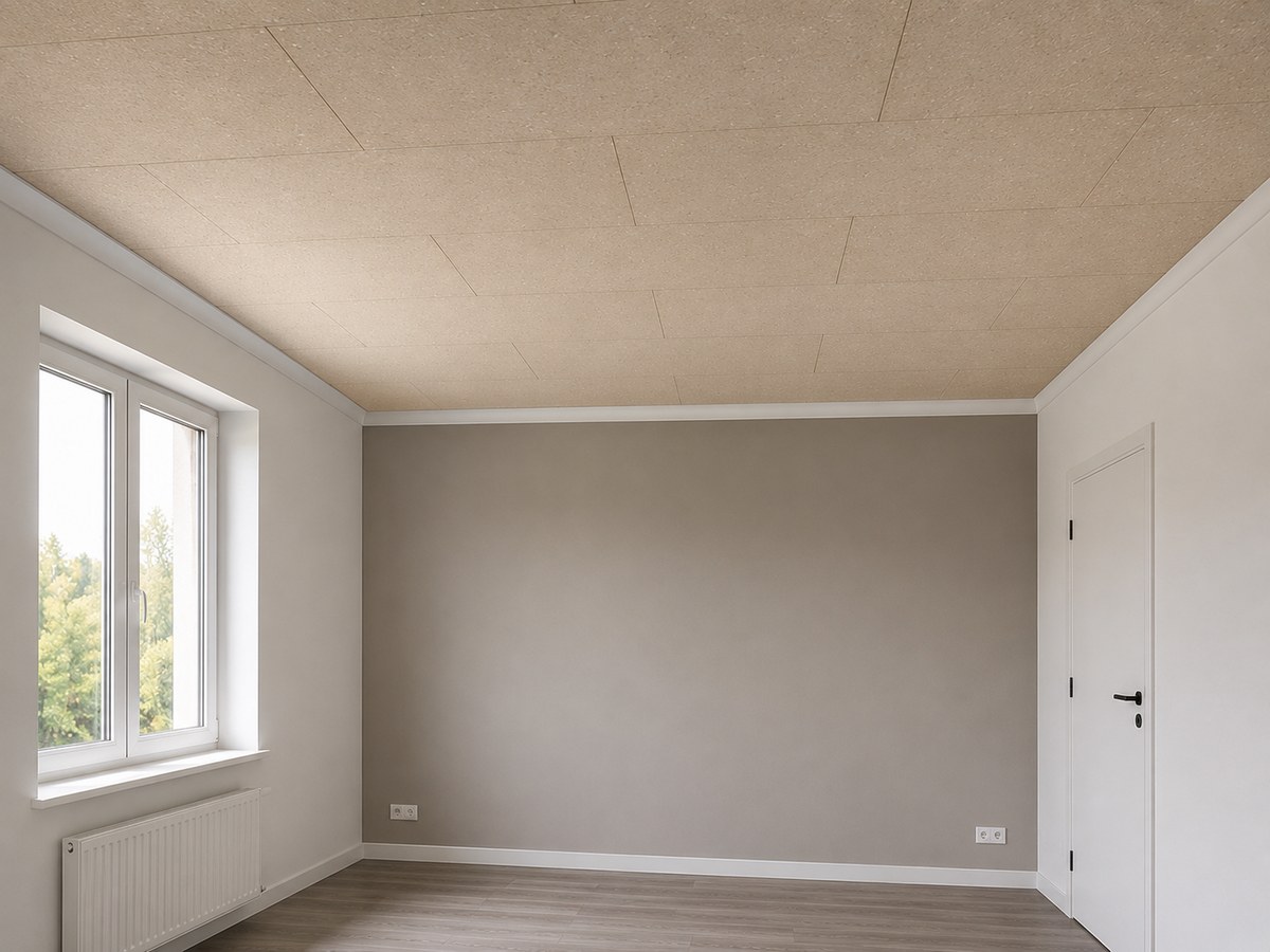 Version de 4 cm utilisée lorsqu’une isolation acoustique plus importante est recherchée - Cette image est une illustration.