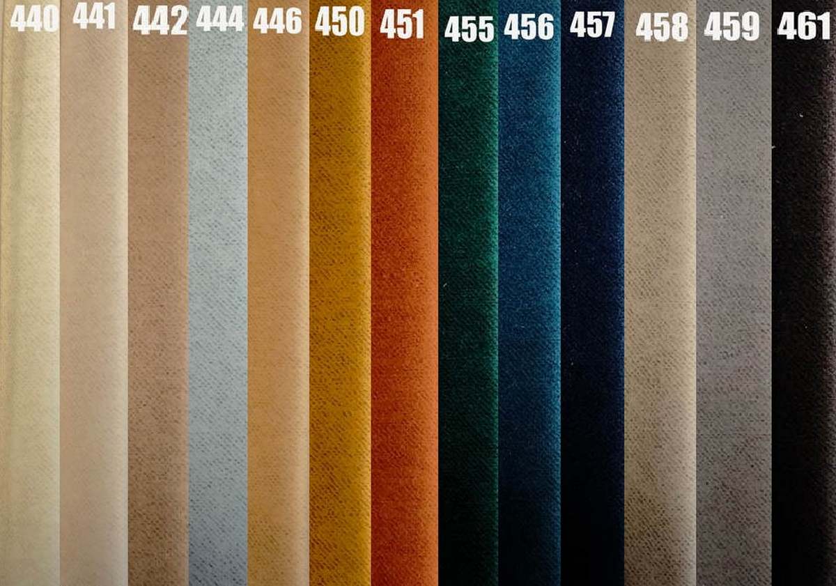 Nuancier rideau Forio avec différentes couleurs disponibles