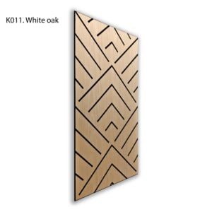 Panneau mural acoustique auto-adhésif en chêne clair