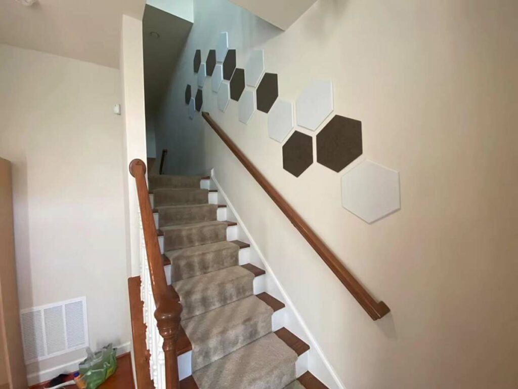 panneaux insonorisants hexagonaux