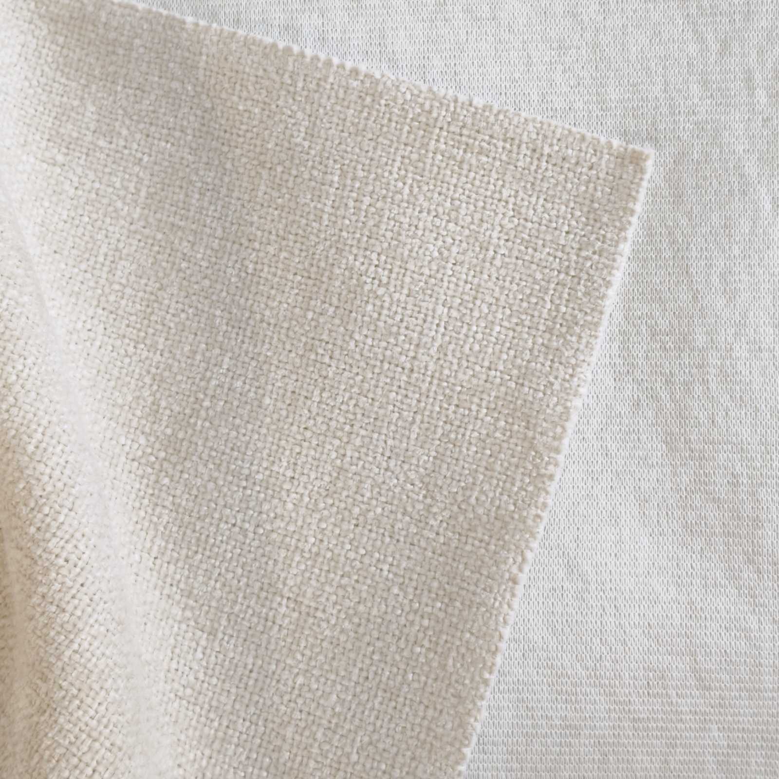 exture détaillée du tissu rideau absorbant acoustique Tesla