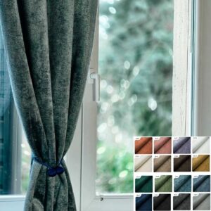 Rideau acoustique chenille Miu avec aperçu des coloris disponibles