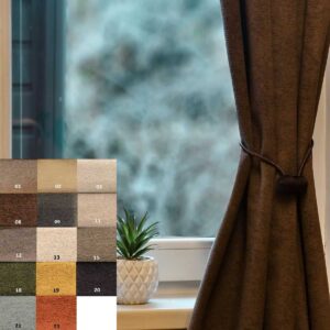 Rideau insonorisant sur mesure Softy avec aperçu des couleurs disponibles