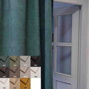 Rideau de porte Meva avec aperçu des coloris disponibles
