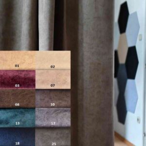 Rideau pour séparer une chambre avec aperçu des coloris disponibles
