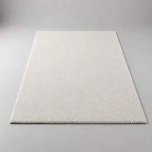 tapis-acoustique-blanc-luxury-harmony-rectangulaire-produit Tapis acoustique blanc Luxury Harmony rectangulaire présenté sur fond neutre, mettant en valeur sa texture épaisse, sa finition soignée et ses bords réguliers.
