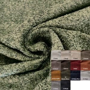 Tissu acoustique Anthology Moss avec nuancier