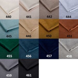 tissu-forio-gamme-couleurs Gamme de couleurs du tissu Forio avec différentes teintes numérotées