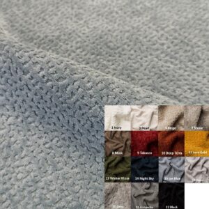 Tissu isolant thermique couture Jaguar bleu clair avec palette couleurs