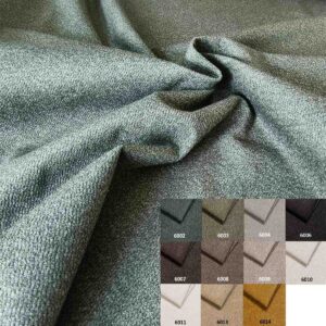 Gros plan du tissu phonique Meva avec nuancier de couleurs