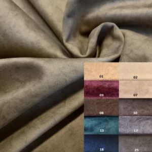 Tissus acoustiques Ditto Velvet avec texture et différentes nuances de couleurs